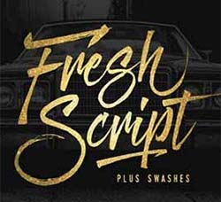 极品英文书法字体：Fresh Script